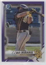 2021 Bowman Draft Chrome Purple Refractor 11/250 Eguy Rosario #BDC-33 1b3