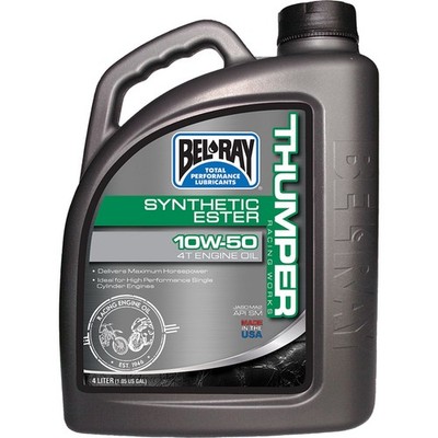 Bel-Ray Thumper Synthetic Ester 4T Engine Oil 10W-50 - 4/Liter 99550-B4LW