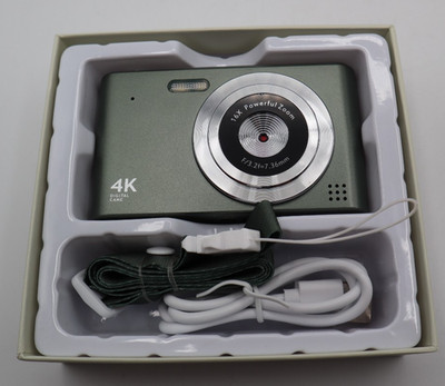 Aibecy H15 4k 16x 48mp Camcorder with Wrist Strap Digital Camera USB Charge Cabl