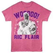 Ric Flair Stylin And Profilin Retro Pink Heather Wrestling Shirt