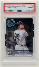 2017 Panini Donruss Optic Aaron Judge #38 RC Rated Rookie New York Yankees PSA 8