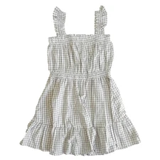 Rylee + Cru Annalise Dress Eucalyptus Gingham Size 10-12 Years Girls Dress