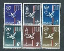 Malte - Courrier 1964 Yvert 294/9 ** Mnh