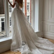Wedding Dress Lace Sleeveless A-Line Off Shoulder Dresses For Bridal Gowns