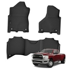 2019-2025 Ram 2500 3500 Slush Floor Mats Black Rubber Crew Cab New Oem