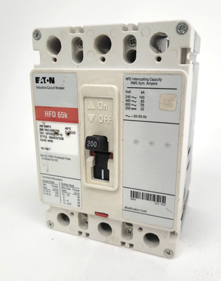 #ad HFD3200 Eaton HFD 3p 200 Amp Circuit Breaker Next Day Option $499.99