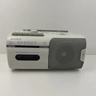 RARE Vintage Sony CFM-10 Radio Cassette Player Recorder White Boombox Tested