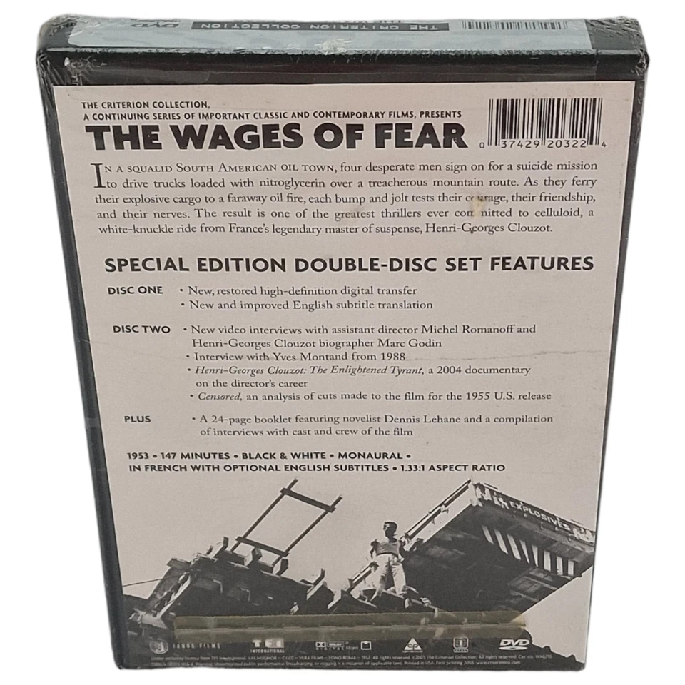 Der Lohn De La Fear The Löhne Of Fear “ DVD La Collection Criterion Yves Monta - Bild 2 von 4