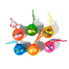 Whataburger 75th Anniversary Holiday  Glass Ornament Set Limited Edition