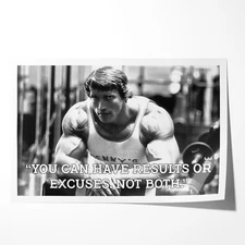 EB048 Arnold Schwarzenegger Fitness Gym Exercise Motivation Poster and Canvas