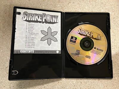 Strike Point Sony Playstation 1 PS1 Disc & Booklet Used