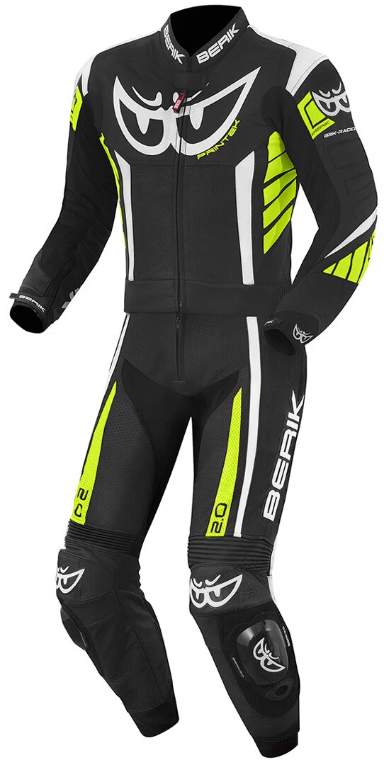 Berik Race-X Two Piece Motorcycle Motorbike Biker Racing Suit CE Approved