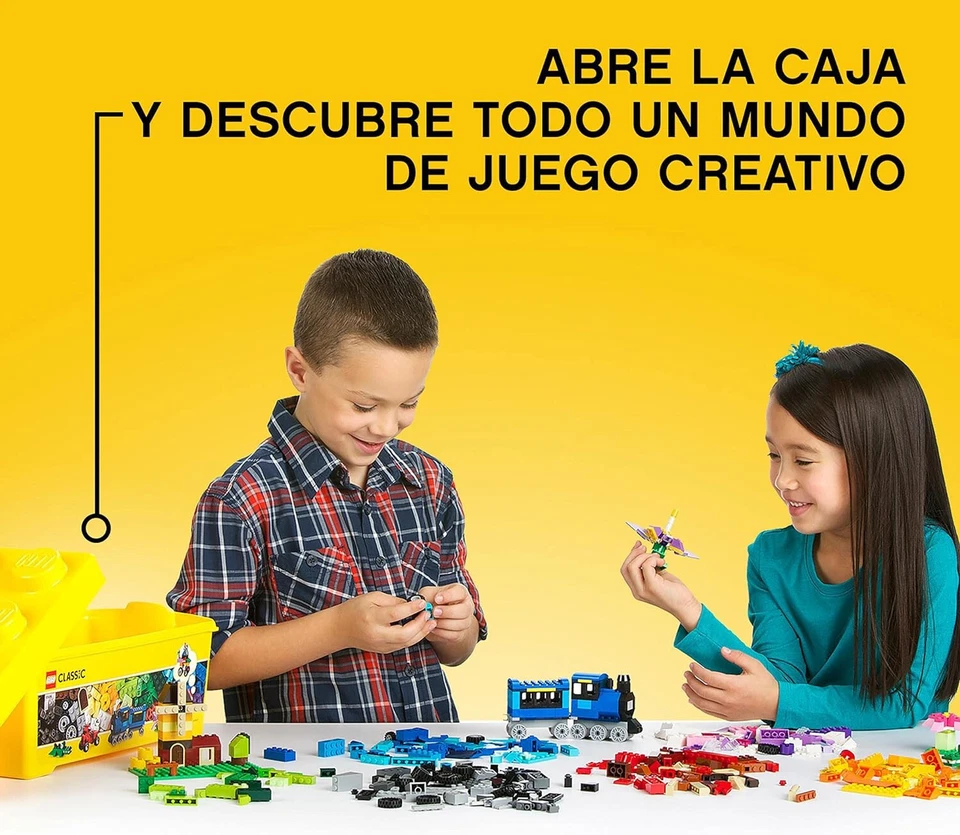 LEGO 10696 Classic Medium Creative Brick Box with Green Base, Cars and Animals, - Image 2 of 4