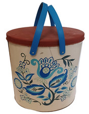Vintage Tri Chem Metal Paint Craft Can Tin w Lid