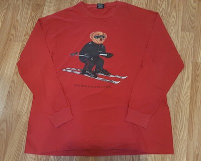 vtg ポロベアrl2000 ラルフローレン　POLO ski bear ロンt Rare Vintage Ralph Lauren Polo RL2000 Bear Long Sleeve Shirt