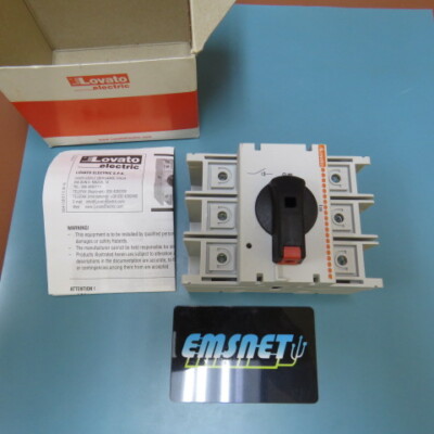 LOVATO ELECTRIC  GA080 A Qty of 1 per Lot 3P SWITCH ACUATOR HANDLE, Ui 1000V Uim