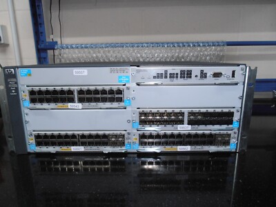 HP 5406ZL Switch J8697A 2 x J9306A PSUs 2 x J8705A, J8706A, J8702A