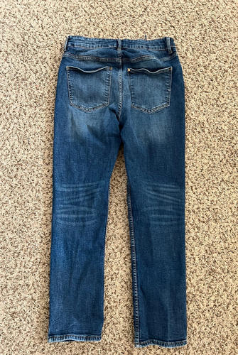 H&M BOYS SLIM FIT DISTRESSED BLUE JEANS DENIM PANTS SIZE 18 - Picture 3 of 3