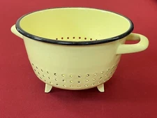 Vintage Enameled Dinnerware Strainer Tool Accessory Kitchen Utensil