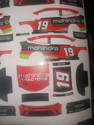  2025 Chase Briscoe #19 JGR Concept Car  1/64 Peel&Stick Decals