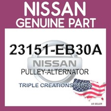 Genuine Nissan 23151-EB30A Pulley-Alternator 23151EB30A OEM
