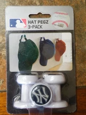 One Three Pack New York Yankees Hat Pegs TEAM PROMARK PEGZ - FREE SHIP