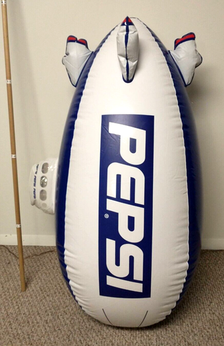 Pepsi 4 Foot Inflatable Blue White Blimp NIB Airship Blow Up Soda ...