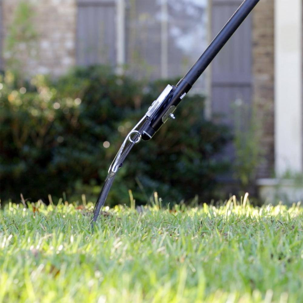 Razor-Back 51 In. Fiberglass Handle 24-Tine Steel Rake Lawn Leaves Yard Garden