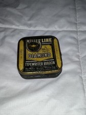 Miller Line Diamond Typewriter Ribbon Tin Black Red Underwood 1/2  Bryant Pierce thumbnail
