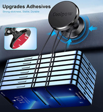   2-Pack  Magnetic Phone Holder for Car,  Super Strong Magnet   with 4 Metal...