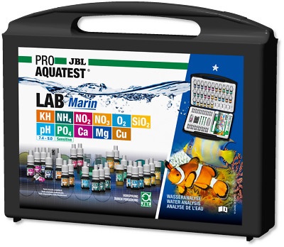 JBL PROAQUATEST LAB Marin groß Profi Testkoffer für 11 Tests Meerwasser Aquarium