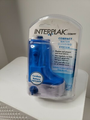 Interplak by Conair Compact Dental Water Jet Pick Flossing System New Open Box
