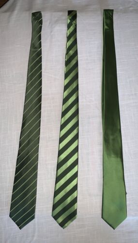 ASSORTMENT of 3 Green Puccini Men’s Neckties - VER