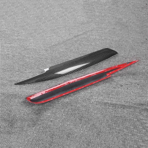 For BMW 1Series Carbon Fiber Eyelid Eyebrows Lids Headlight Molding Trim Covers - Picture 8 of 12