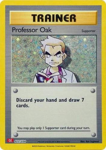 Professor Oak 023/034 Trading Card Game Classic