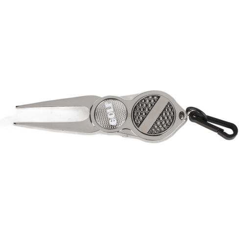 Golf Divot Repair Tool with Ball Marker Pitch mark Switchblade Golf Accessories - Picture 8 of 9