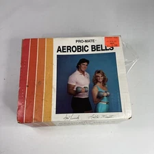 Vintage Workout Promate Aerobic Dumbells 6.6# Original Box 1980's Advertising