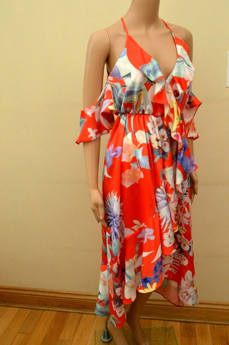 Lipsy red deals floral dress