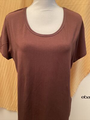 George Woman s Plus Brown Top Size XXL/2XG/20