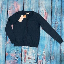 Mango Kids Cardigan Blue Super Soft Cotton Blend Girls Size 11 - NEW $79 MSRP