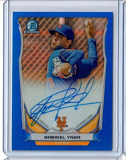 GABRIEL YNOA 2014 Bowman Chrome BLUE REFRACTOR ROOKIE AUTO #/150 RC AUTOGRAPH