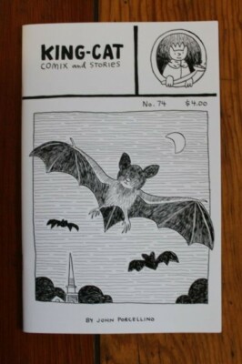King-Cat Comics #74 w/ Bats Porcellino Thoreau at Walden Mosquito Abatement Man