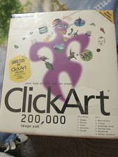 Broderbund ClickArt 200,000 Image Pak - 2 Books 14 CDs w/ troubleshoot guide SET