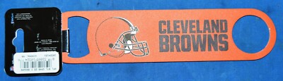 New NFL 7'' CLEVLEND BROWNS Stainless Steel 2 Sided Bottle Opener