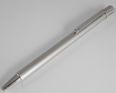 Cartier must 2 Silver Plated Ballpoint Pen (used) FREE SHIPPING