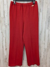 St John Sport Santana Knit Pant Womans S Red Pull On Marie Gray Minimal Luxury