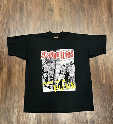 90s バンドTシャツ Bollweevils サイズXL ヴィンテージ パンク Vintage 90s The Casualties Proud to Be Punk Graphic Band T-Shirt