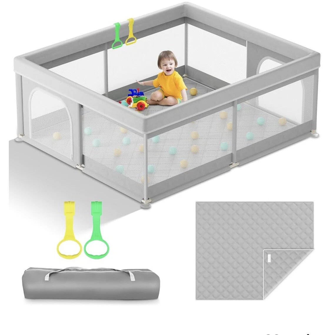 Omzer Baby Playpen with Mat 50x50inch: Large Playpen for Babies and Toddlers ...
Opens in a new wind
