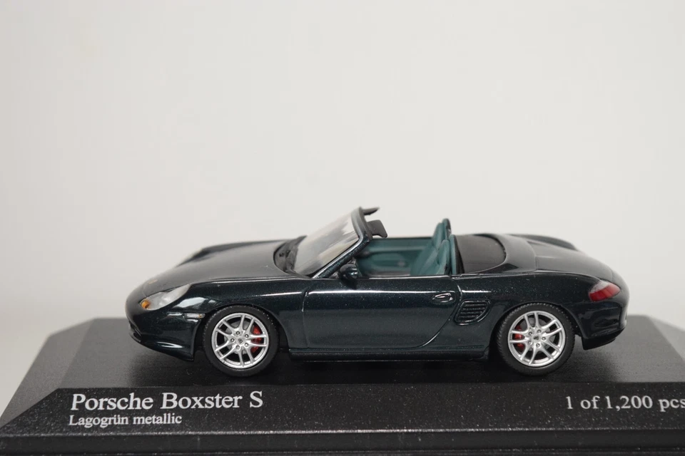 A68 1:43 MINICHAMPS 400 062071 PORSCHE BOXSTER S 2002 MET. GREEN MIB LAGOGRUN - Image 3 of 4