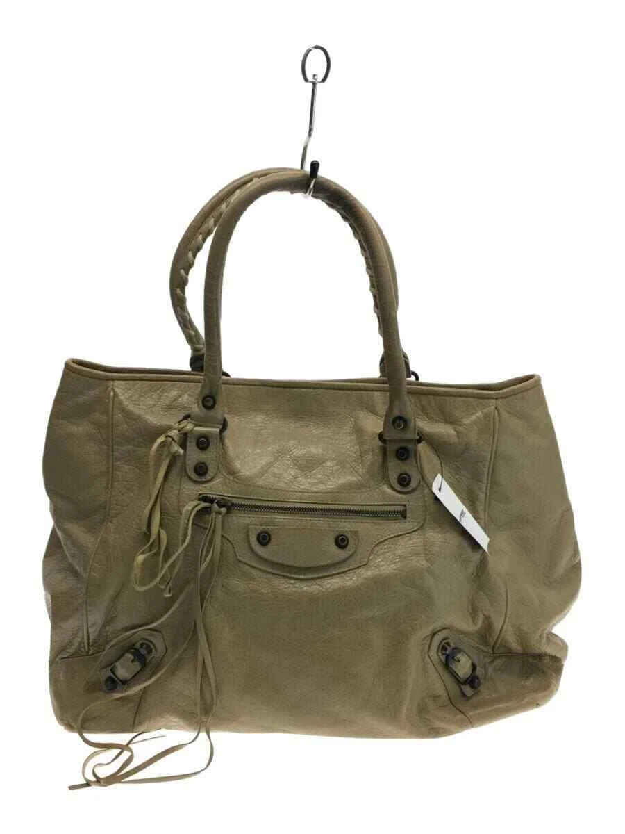 BALENCIAGA The Sunday Tote Bag Beige Sheep Leather 228755